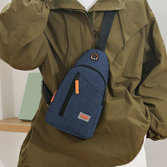 100Fens Crossbody Bag Men'S Watertight Material Chest Bag Multifunctional Sports Outdoor Leisure Shoulder Backpack Messenger Bag