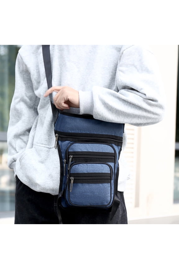 Crossbody Bag Men'S Watertight Material Chest Bag Multifunctional Sports Outdoor Leisure Shoulder Backpack Messenger Bag