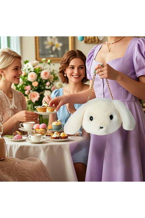 Cute Plushs Bunnys Bag Crossbody Bag Small Backpack Big Head Bunny Ear Bag Holiday Decoration Storage Festival Use