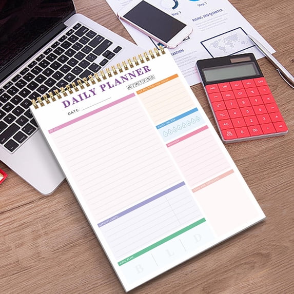 100Fens Daily To-Do Notepad To-Do List Notepad Management Task Plan List Notebook Organizer For School Office Supplies Undated Agenda 52 Sheets