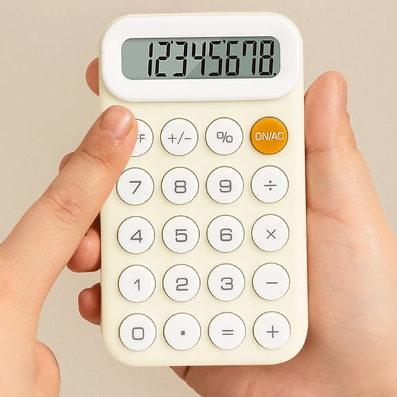 100Fens Desk Calculator,8 Digits, Large LCD Display,Big Buttons,Cute and Aesthetic,Suitable for Office and Study