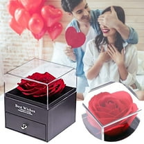 100Fens Everlasting Flower Gift Box Rose Preservation Box Mother's Day Rose Gif