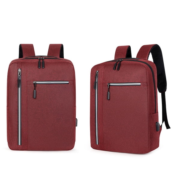 100Fens Fashion Three-Piece Backpack Backpack Male Business Usb Charging Laptop Bag High-Capacity Students Bag