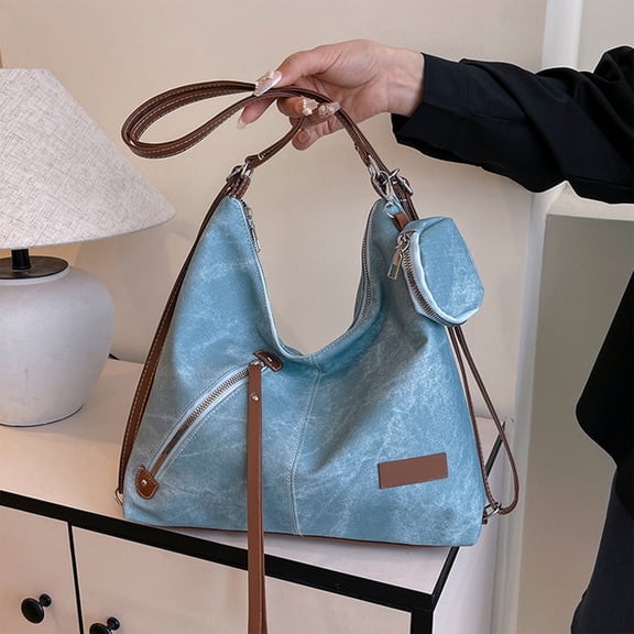 100Fens Fashionable Foolproof Casual Backpack Large Capacity Shoulder Bag Commuters Retro Tote Bag Suitable For Students And Office Workers