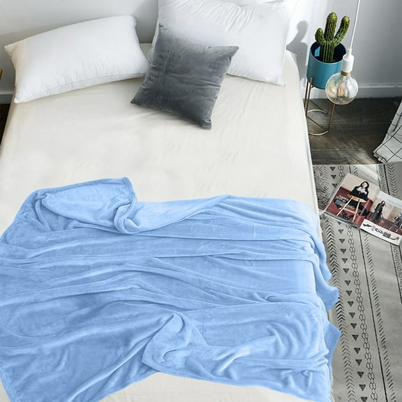 100Fens Fleece Blanket Gift Blanket Fleece Air Conditioning Blanket Towelling Blanket With Milk Fleece Nap Blanket