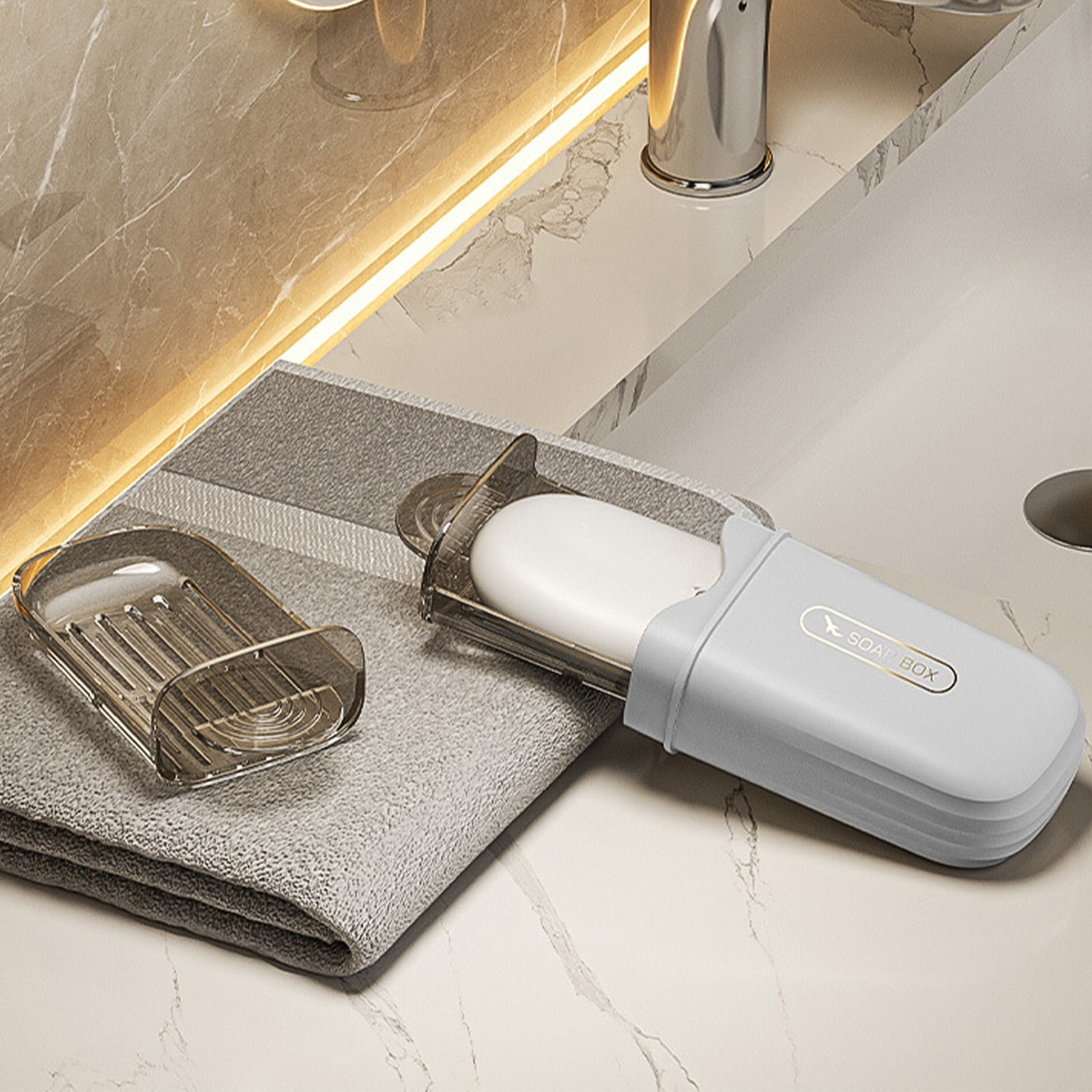 100Fens Flexible Bathroom Soap Dish Storage Soapbox Tray Box Bar Soap