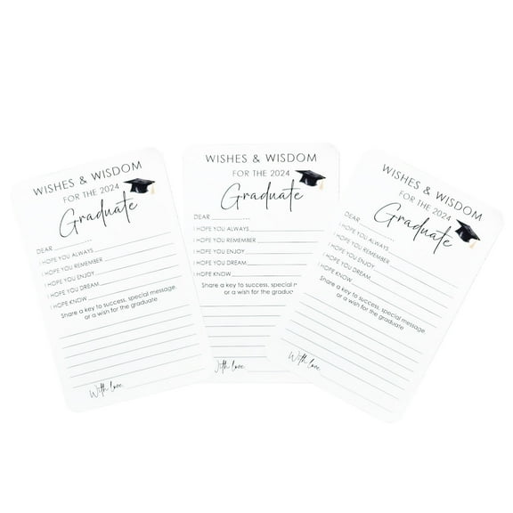 100Fens Graduation Wish Gold List Title Greeting Card Wishing Card Suggestion Card