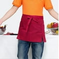 thumbnail image 1 of 100Fens Half Apron Solid Color Server aprons with Pockets - Waitress Apron - Waist Apron for Kitchen Restaurant Home DIY Art Apron Tool, 1 of 2