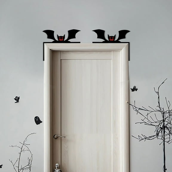 100Fens Halloween Door Frame Decorations Door Corners Window Corners Webs Ornaments Ghost Festival Home Decorations Bats Pumpkins Corner Stickers Fall&nbsp;Decor