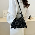 thumbnail image 1 of 100Fens Halloween Funny Bats Bag Leather Commuting Casual Crossbody Shoulder Bag Chain Bag Halloween Ambience Decoration, 1 of 6