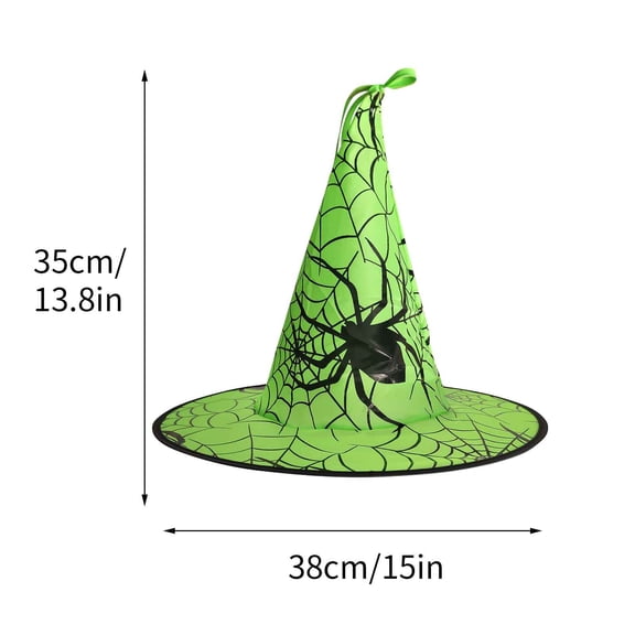 100Fens Halloween Witch Hat Costume Accessories with Hanging Rope for Halloween Yard Party Decorations