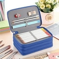 thumbnail image 1 of 100Fens High Capacity Zipper Pens Pencil Case Multi-Functional Stationery Pouch 72 Slots Colored Portable Pencil Bags With 2 Removable Sleeves, 1 of 9