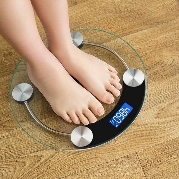 100Fens Home Charging 28Cm Transparent Circular Scale Intelligent Electronic Scale Scale Weighing Device