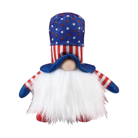 100Fens Independence Day Luminous Doll Cute Rudolph Top Hat Faceless Old Man Doll Decoration