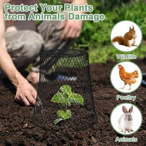 100Fens Iron Plant Protective Cover Garden Ceiling Vegetable Fruit And Vegetable Protective Cage Maintenance Tools