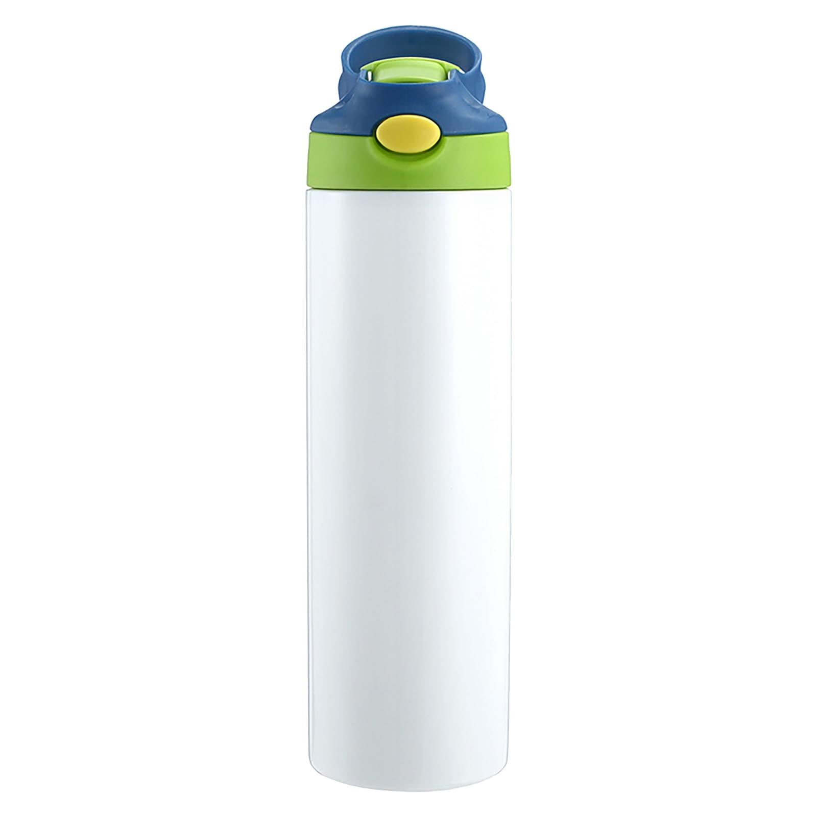 100Fens Kid Sublimation Blank Stainless Steel water bottle 20 OZ Straight  Stainless Steel Insulated Tumblers Different Color Splash-Proof Lid ...