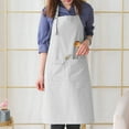 thumbnail image 1 of 100Fens Kitchen Apron Waterdrop Resistant Cotton Apron with adjustable Aprons for Women with Pockets Cooking Apron, 1 of 7