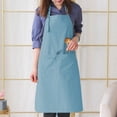 thumbnail image 1 of 100Fens Kitchen Apron Waterdrop Resistant Cotton Apron with adjustable Aprons for Women with Pockets Cooking Apron, 1 of 7