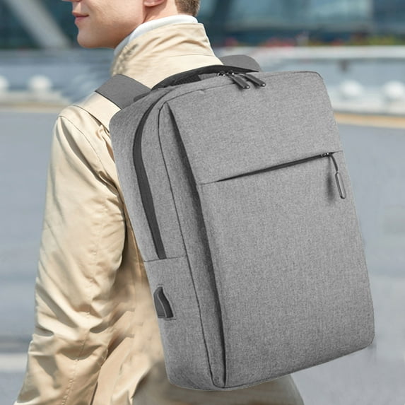 100Fens Laptop Backpack 15.6 Inch, Business Slim Laptops Travel With Usb Charging Port, College School Computer Bag Gifts for Men and Women