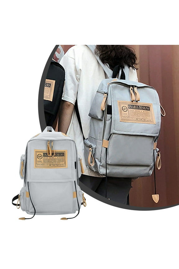 Large Capacity Canvas Backpack Travel Mountaineering Bag Unisex Middle And High School Student Schoolbag Computer Bag for Students