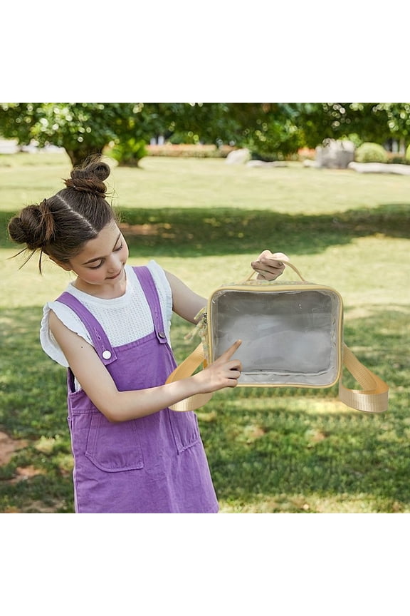 Large Capacity Shoulder Pain Bag for Students Daily Carrying Transparent Outdoor Bag Backpack