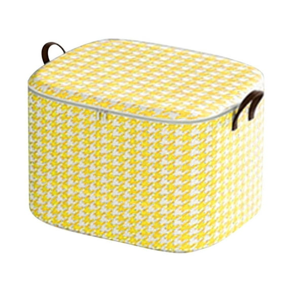 100Fens Large Storage Bags with Fashion Pattern. Oversize Clothes Storage Bag Organizer with Sturdy Zipper and Reinforced Handle Thick Fabric for Comforters, Bedding, Blankets