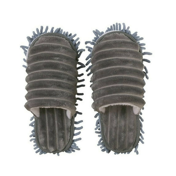 100Fens Lazy Mop Slippers Walking Cleaning Warm Polishing Floor 1 Pair