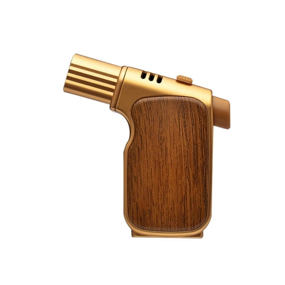 100Fens Locking Windproof End Lighter Igniter Carbon Fiber 4 Torch Windproof Outdoor Lighter