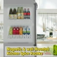 thumbnail image 1 of 100Fens Magnetic Spice Storage Rack Organizer For Refrigerator And Oven,Black Fridge Organizers And Storage, 1 of 6
