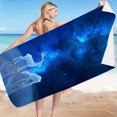 thumbnail image 1 of 100Fens Microfiber Beach Towel Super Lightweight Colorful Bath Towel Sandproof Beach Blanket Multi-Purpose Towel For Travel Swimming Pool 30X60 Inch, 1 of 3