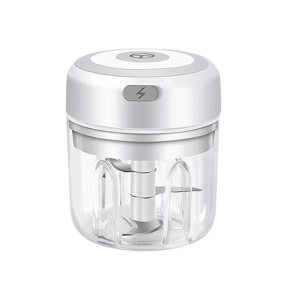 100Fens Mini Electric Garlic Crusher Wireless Electric Garlic Crusher Garlic Puller Garlic Mash Presser Household Garlic Crusher