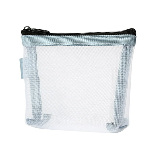 100Fens Mini Makeup Bag,Zipper Mesh Bags,Portable Small Makeup Pouch for Women,Small Travel Cosmetic Bag,Mini storage bag for coin,lipstick,jewelry
