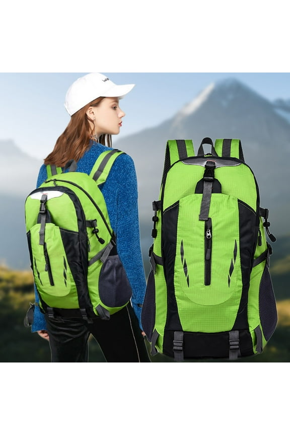 Multi High Capacity Functional Backpack Pack Double Shoulder Hip Belt Bag Compartment Computer Bag Water Resitive Travel Bag Pouch Hiking Climb Outdoor Backpack