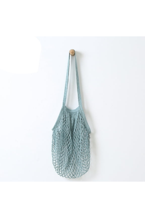 Newly Durable Fruit String Grocery Shopper Cotton Tote Mesh Woven Net Shoulder Bag