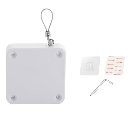 100Fens No-hole Cushioning Mute Pull Rope Door Closer Telescopic Sliding Door Office Bedroom Door Automatic Return Door Closer