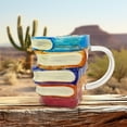 thumbnail image 1 of 100Fens Novelty Painted Book Coffee Mug Unique Book Stacking Coffee Mug Collectible Gift For Literature Lovers, 1 of 8