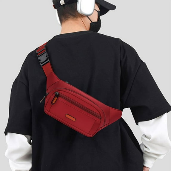 100Fens One Shoulder Messenger Bag Men Large Capacity Portable Chest Bag Shoulder Bag Outdoor Sports Backpack Men Riding Bag