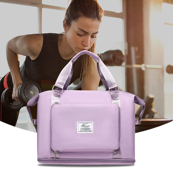100Fens One Shoulder/Two Shoulder Multifunctional Travel Bag Expandable Gym Bags, Duffle Bags for Sports and Weekend Travel, Large Capacity Lightweight Overnight Bags