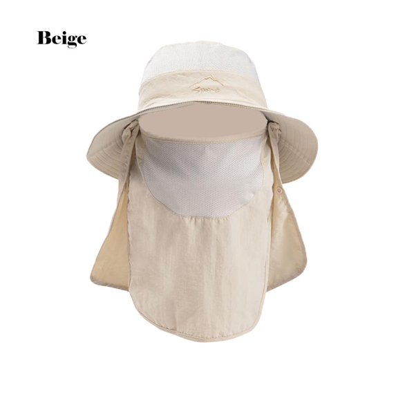 100Fens Outdoor Quick-Drying Sunscreen Hat Fishing Breathable Sun Hat Cover Face Hat