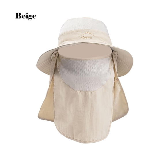 100Fens Outdoor Quick-Drying Sunscreen Hat Fishing Breathable Sun Hat Cover Face Hat
