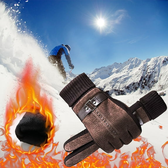 100Fens Outdoor Running Cycling Gloves Touchscreen Men's Winter Gloves Glove Liners Hiking Gloves Cold Weather Warm Gloves