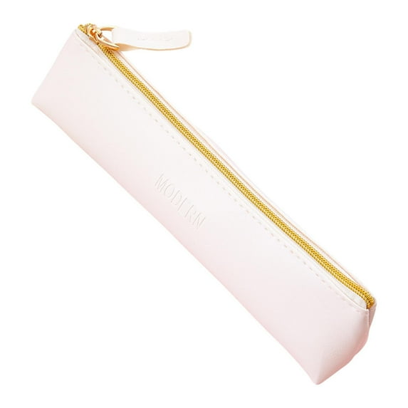 100Fens PU Pencil Pouch, Slim Design Small Pencil Pouch Pencil Bag Zipper Pencil Case Bag Stationery Pouch Bag for Pens