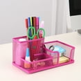thumbnail image 1 of 100Fens Pen Mesh Pencil Metal Pencil Holders Pen Organizer Black For Desk Office Pencil Holders, 1 of 7