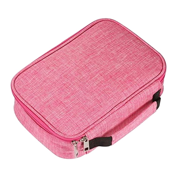 100Fens Pencil Bag Art Storage Pen Curtain 72 Hole SLots Sketch Brush Color Colored Lead, Crayon Pencil Bag Porous Stationery Box