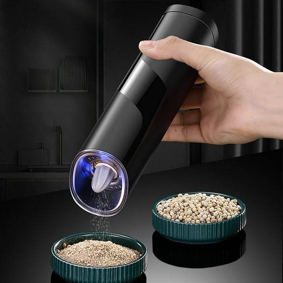 100Fens Pepper Grinder,Gravity Electric Pepper Grinder With Regulated Coarseness,Handed Operated And Pepper Grinder For Kitchen,Restaurant