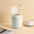 thumbnail image 1 of 100Fens Plastic Trash can Creative Mini Desktop Trash Can, with Lid Small Home Office Cleaning Trash Button Desktop Storage Bin, 1 of 6
