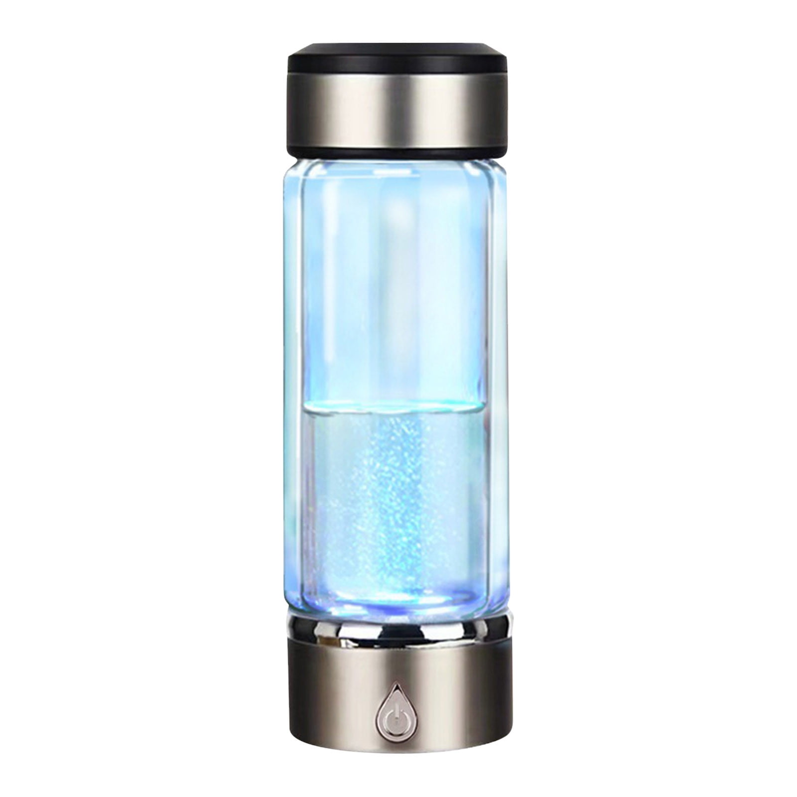 100Fens Portable Hydrogen Water Bottle Generator, Hydrogen Water Ionizer Machine Rechargeablewith USB,Hydrogen Rich Water Glass Health Cup for Travel 360ml Gift for Friends/Family