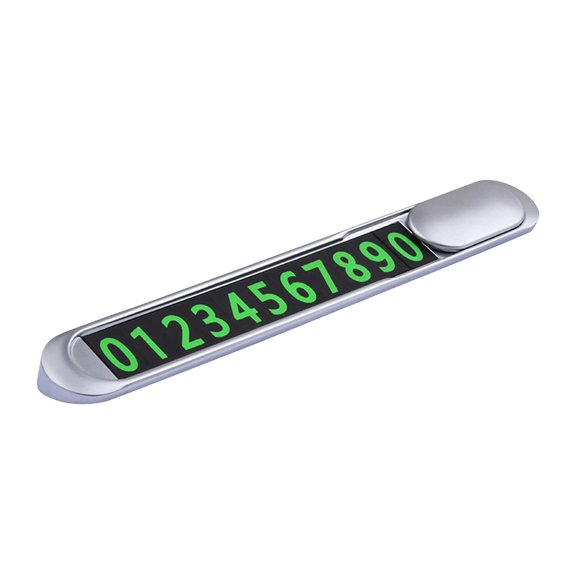 100Fens Push-button Type Car Number Metal High Temperature Temporary Parking Card