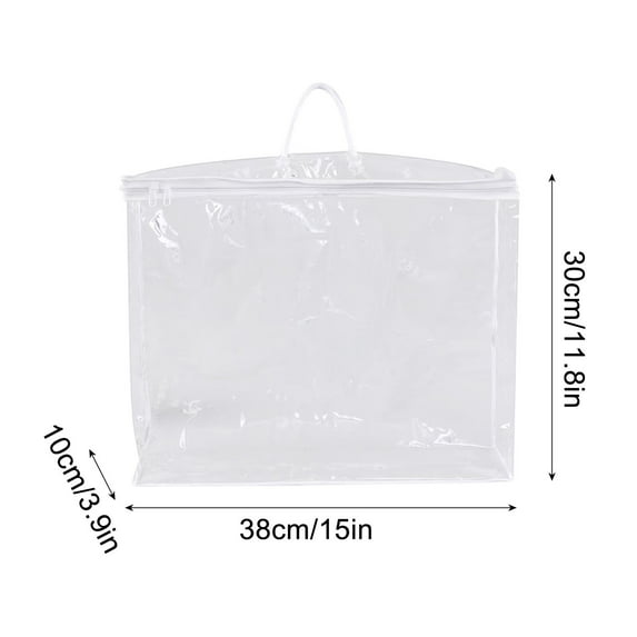 100Fens Pvc Transparent Packaging Bag Pvc Home Textile Household Four Piece Set Bag Pvc Storage Bag Transparent Curtain Packaging Bag