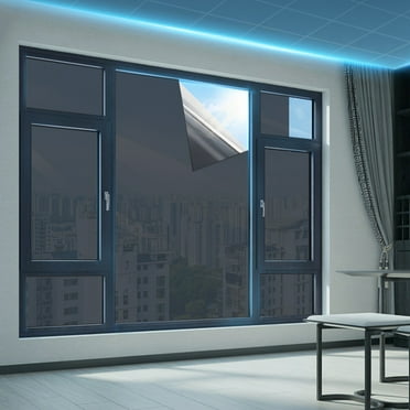 100Fens Reflective Window Film Heat Control Window Tint Self-Adhesive Daytime Window Tint Film For Home And Office